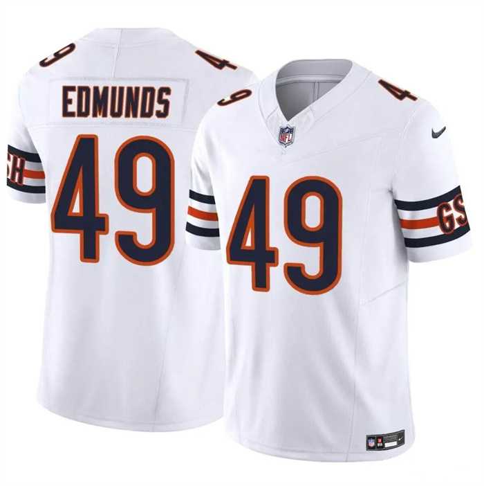 Men & Women & Youth Chicago Bears #49 Tremaine Edmunds White 2023 F.U.S.E. Vapor Stitched Jersey->chicago bears->NFL Jersey